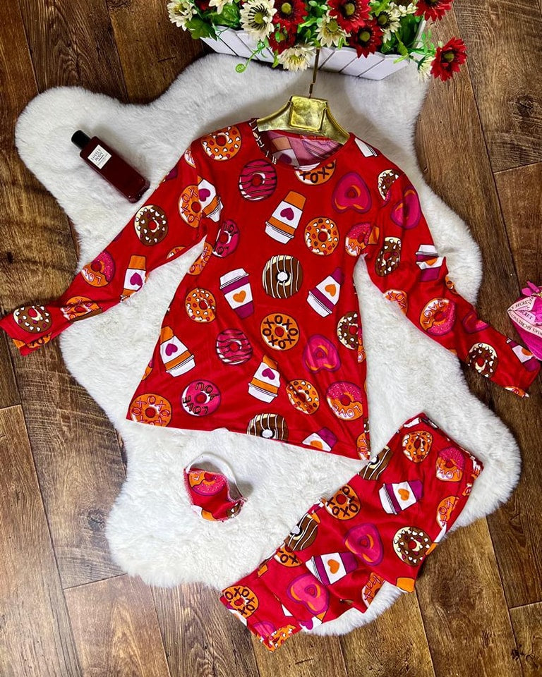 💞🍩 بيجامة دونات خريف 🍩💞